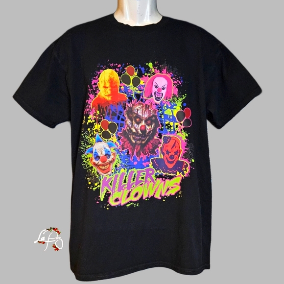 Spencer's Other - Killer Clowns neon circus Graphic tshirt halloween